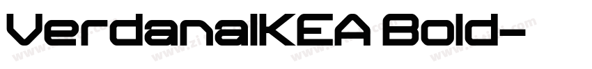 VerdanaIKEA Bold字体转换